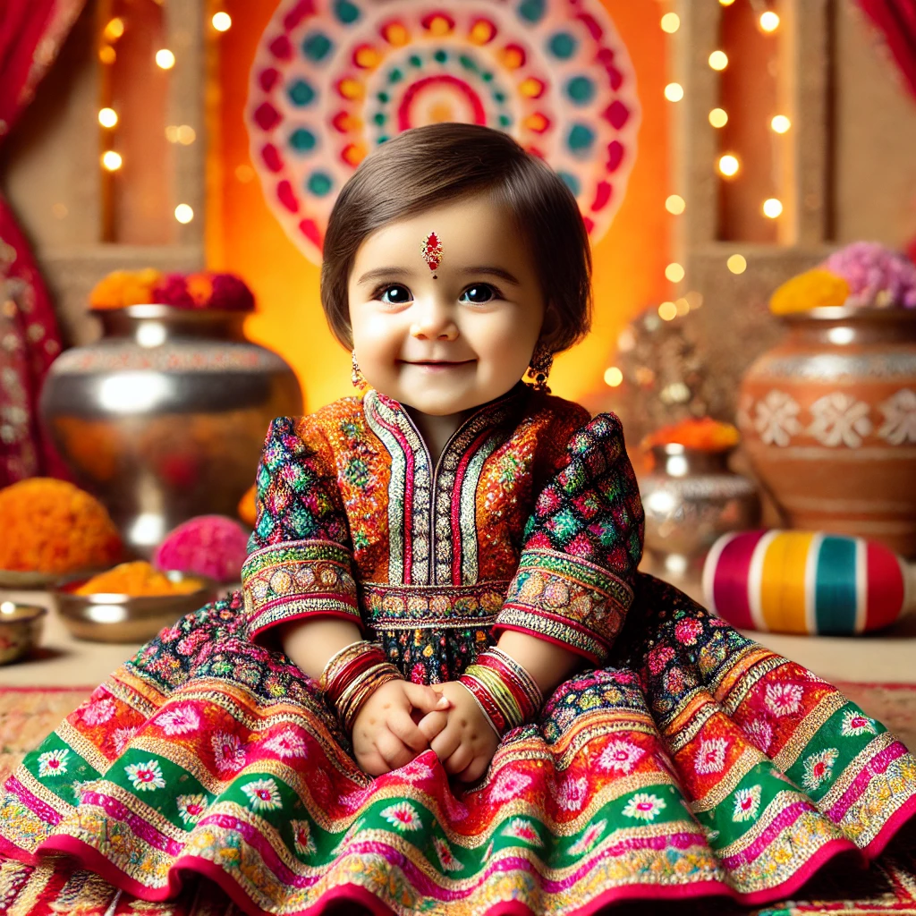 gujarati baby girl image