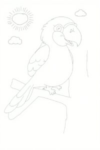 Cartoon Parrot 4