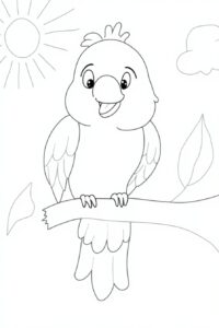 Cartoon Parrot 3