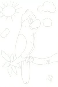 Cartoon Parrot 2