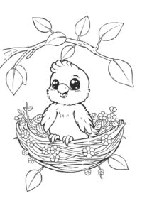 Parrot Coloring Page 2