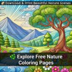 nature coloring pages