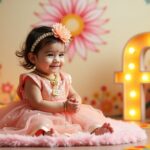 Flux_Dev_A_serene_and_joyful_Hindu_baby_girl_wearing_a_traditi_3