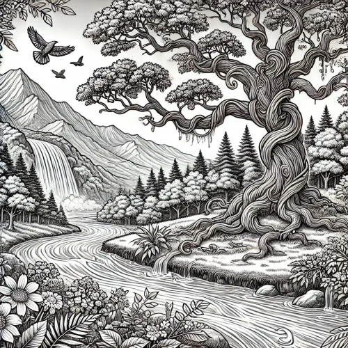 nature coloring pages
